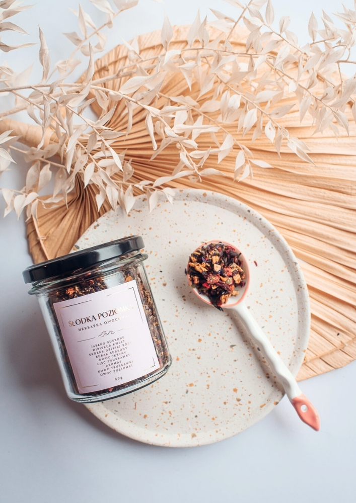 SŁODKA POZIOMKA 80g (herbatka - susz owocowy ) - obrazek 3