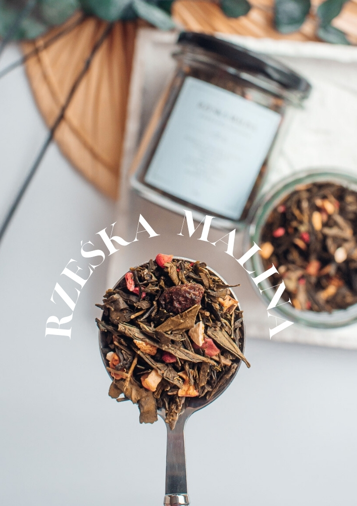 RZEŚKA MALINA 70g (herbatka zielona liściasta) - obrazek 3