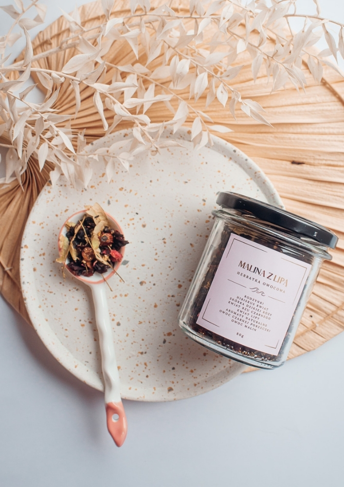 MALINA Z LIPĄ 80g (herbatka- susz owocowy ) - obrazek 2