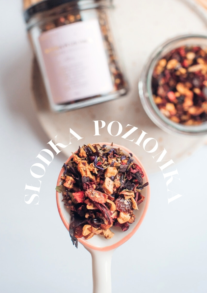 SŁODKA POZIOMKA 80g (herbatka - susz owocowy ) - obrazek 2