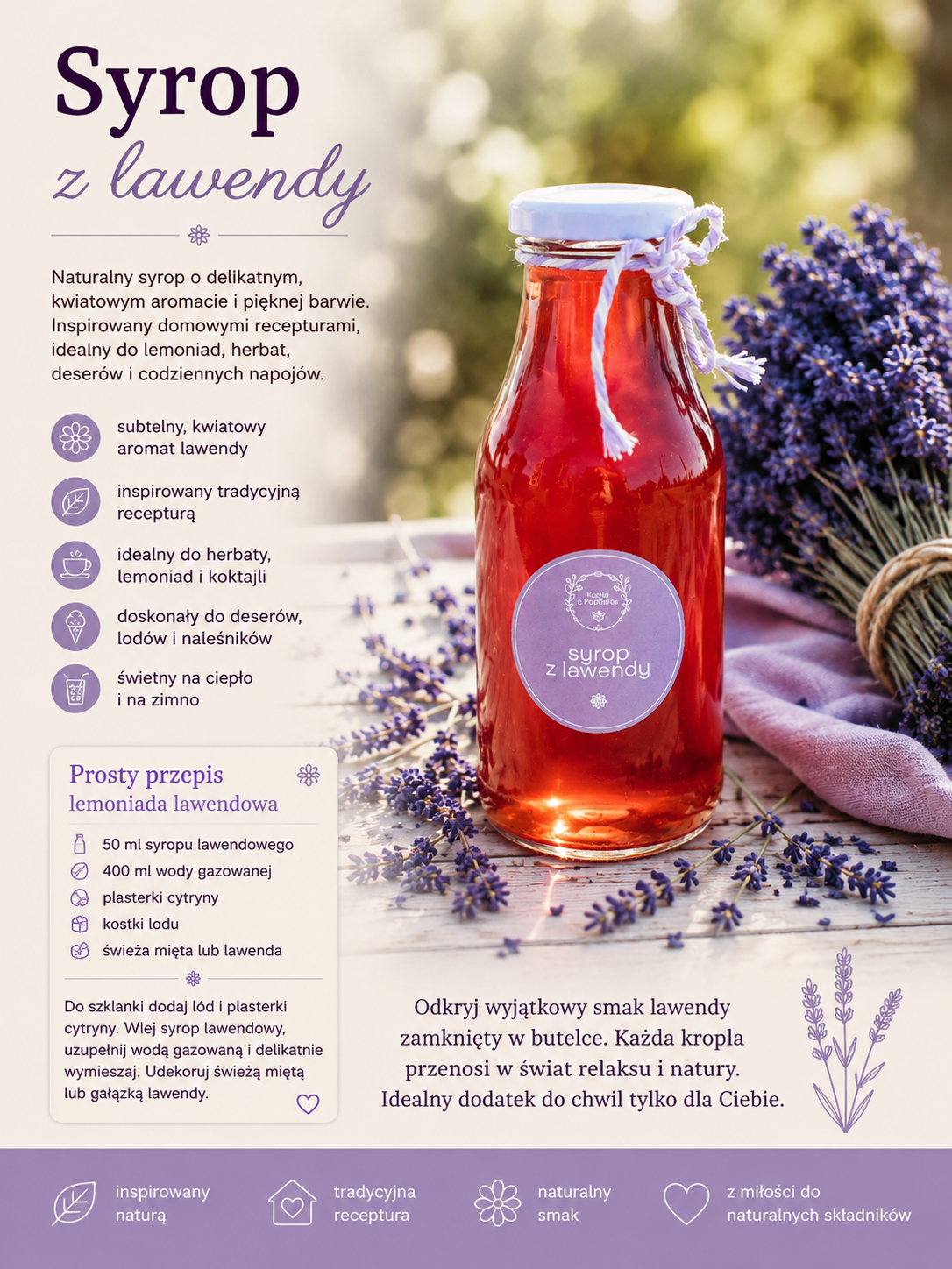 SYROP LAWENDOWY 330ml - obrazek 2