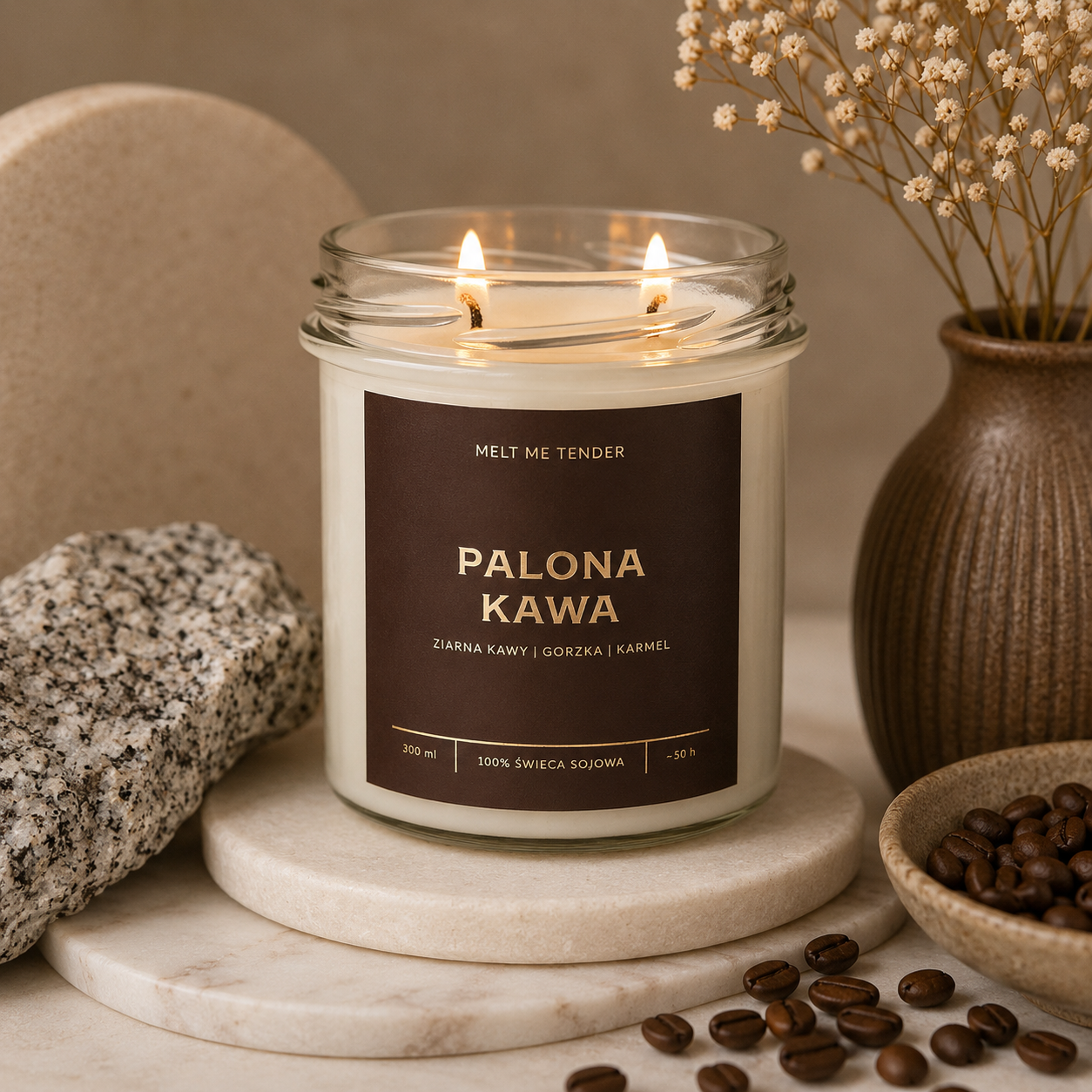 PALONA KAWA - ŚWIECA SOJOWA 300ml