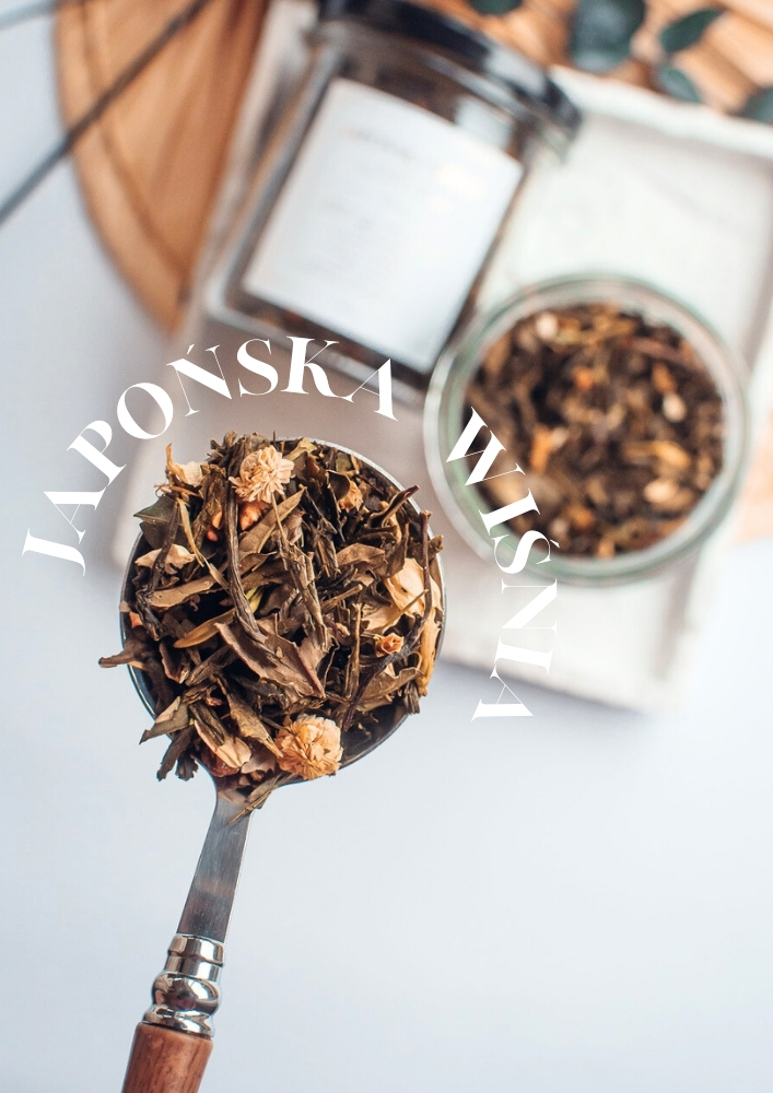 JAPOŃSKA WIŚNIA 60g (herbatka biała & zielona ) - obrazek 3