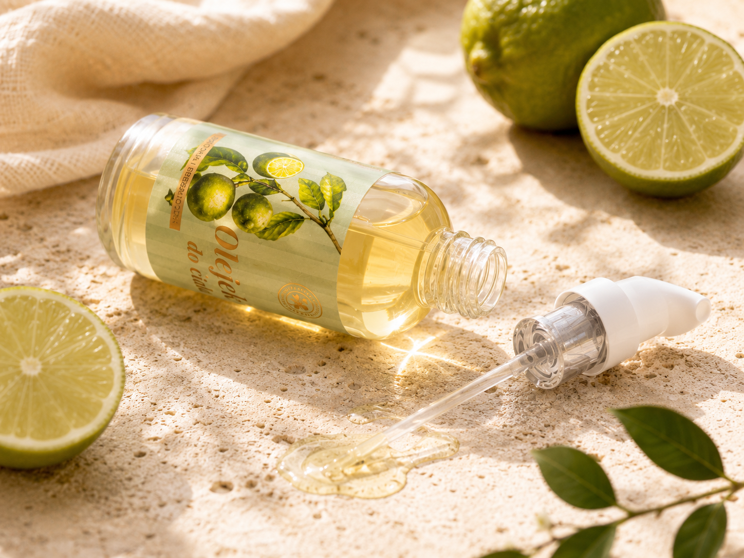 NATURALNY OLEJEK DLA DZIECI I DOROSŁYCH LIMONKA & BERGAMOTKA 100 ml - obrazek 3
