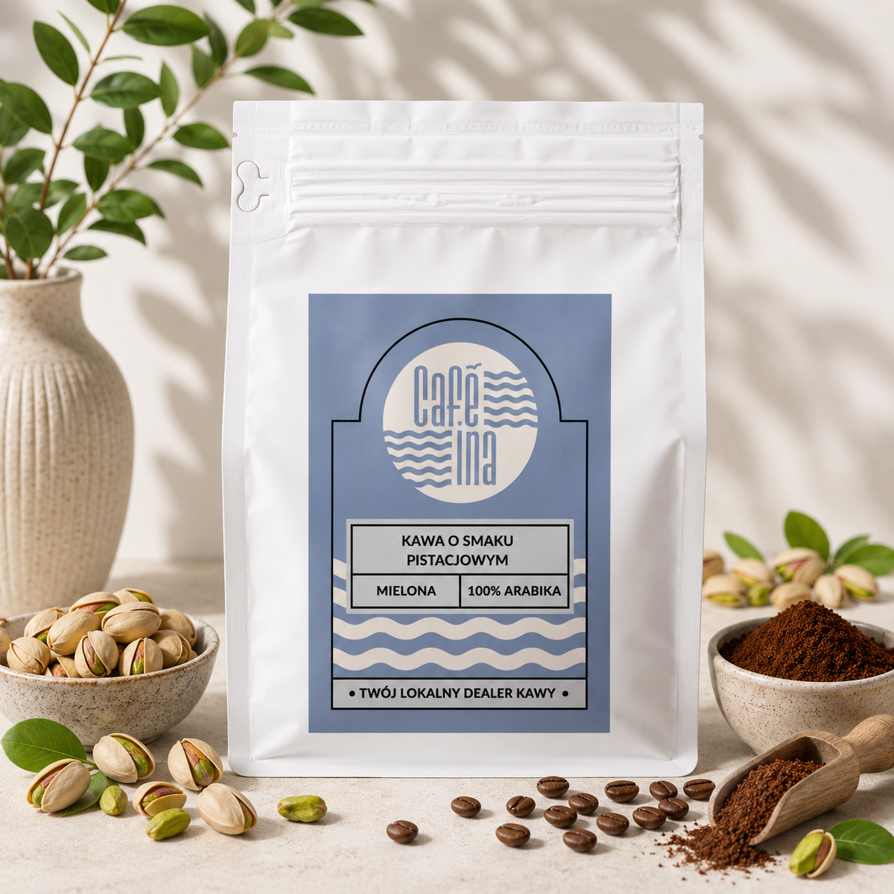 KAWA MIELONA O SMAKU PISTACJI 250g