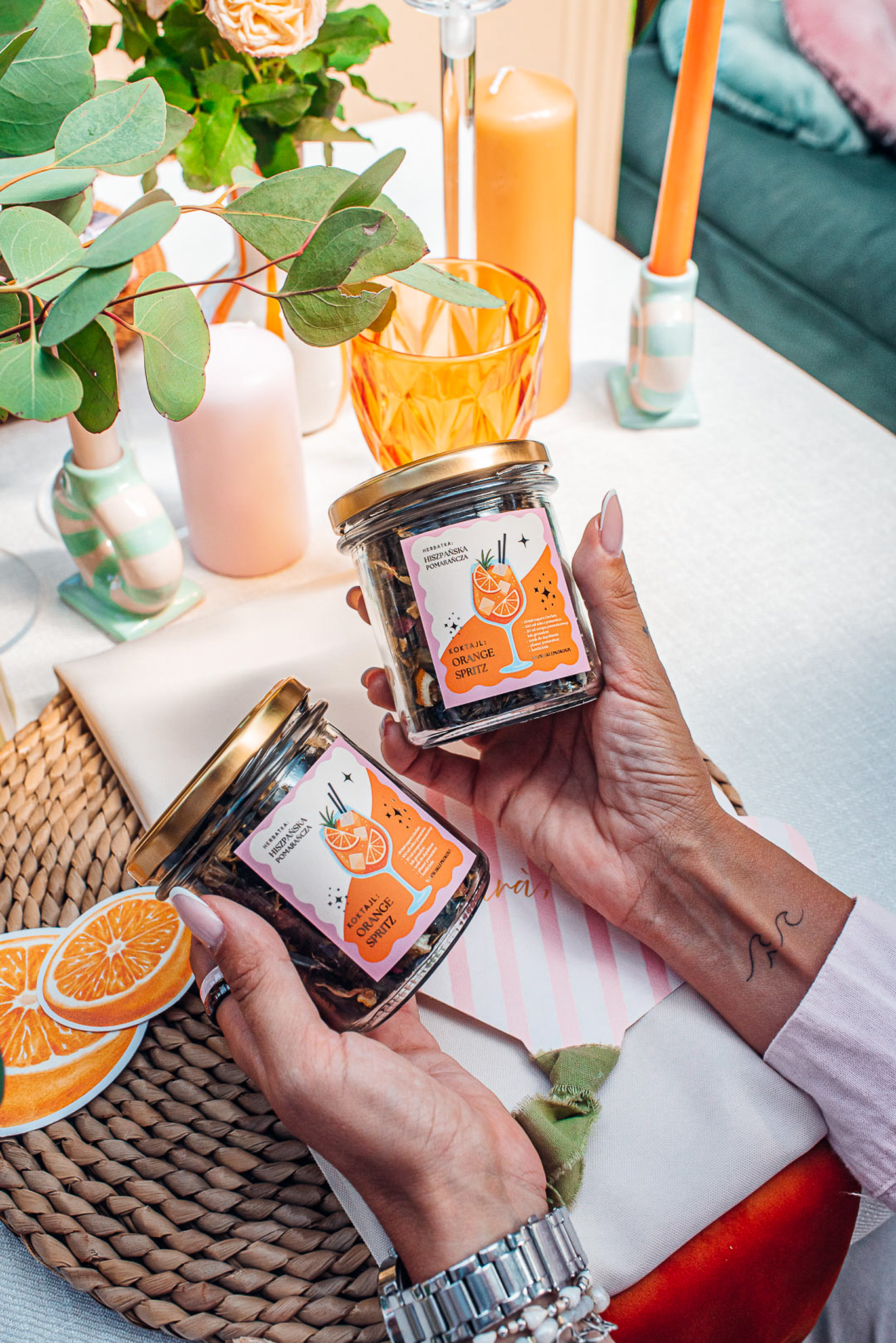 HISZPAŃSKA POMARAŃCZA - ORANGE SPRITZ 70g (herbatka zielona liściasta ) - obrazek 3