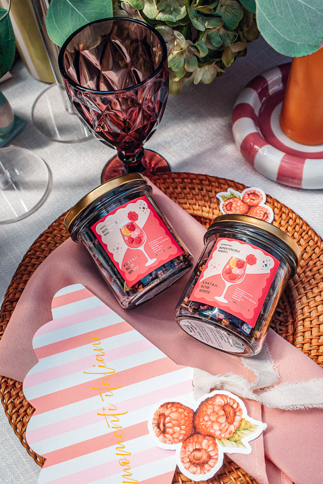 ROMATYCZNA MALINA - ROSE SPRITZ 80g (herbatka - susz owocowy ) - obrazek 3