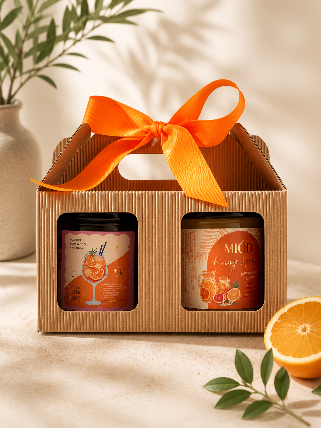 ORANGE SPRITZ - ZESTAW HERBATKA & MIÓD