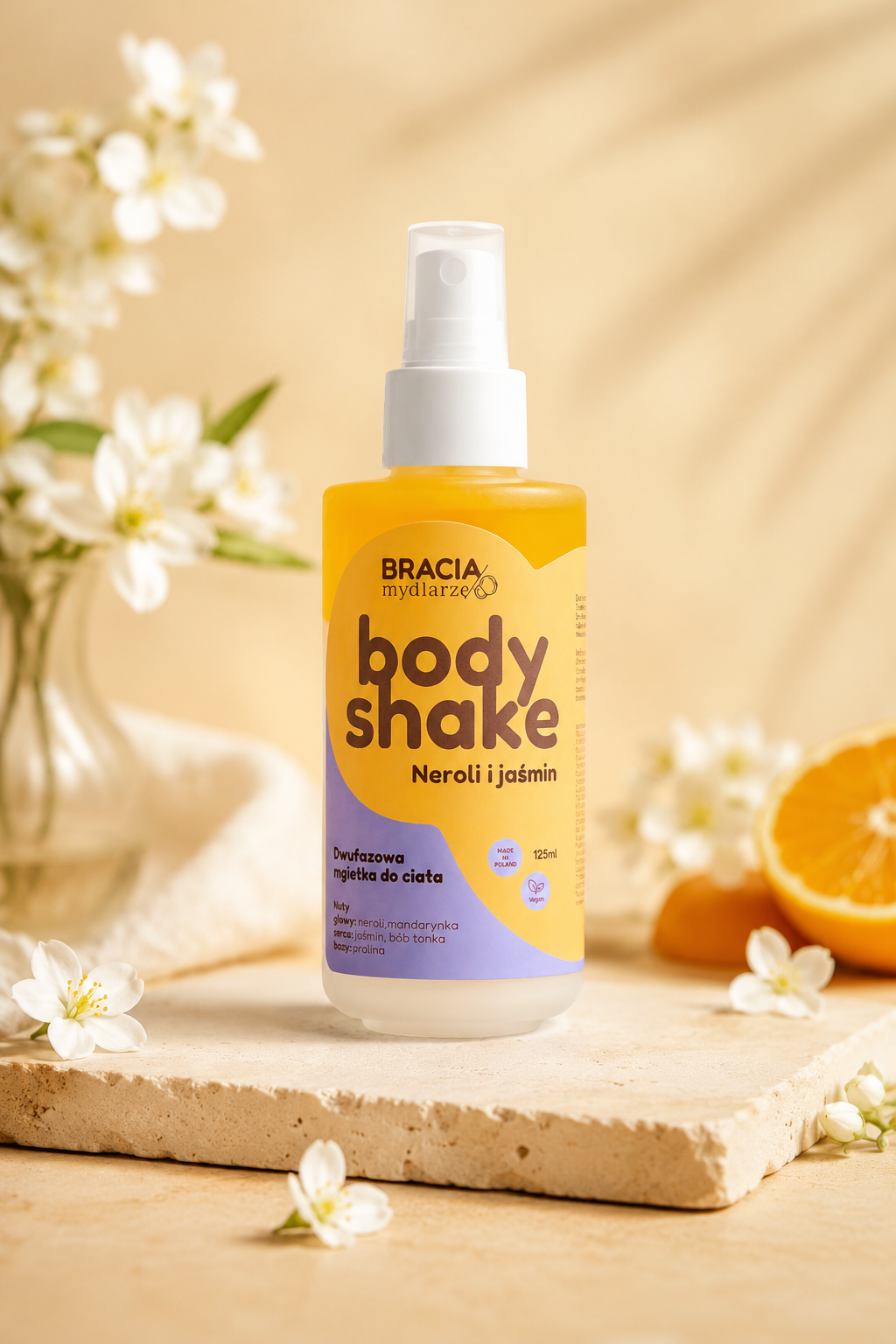 BODY SHAKE NEROLI & JAŚMIN - DWUFAZOWA MGIEŁKA DO CIAŁA 125ml
