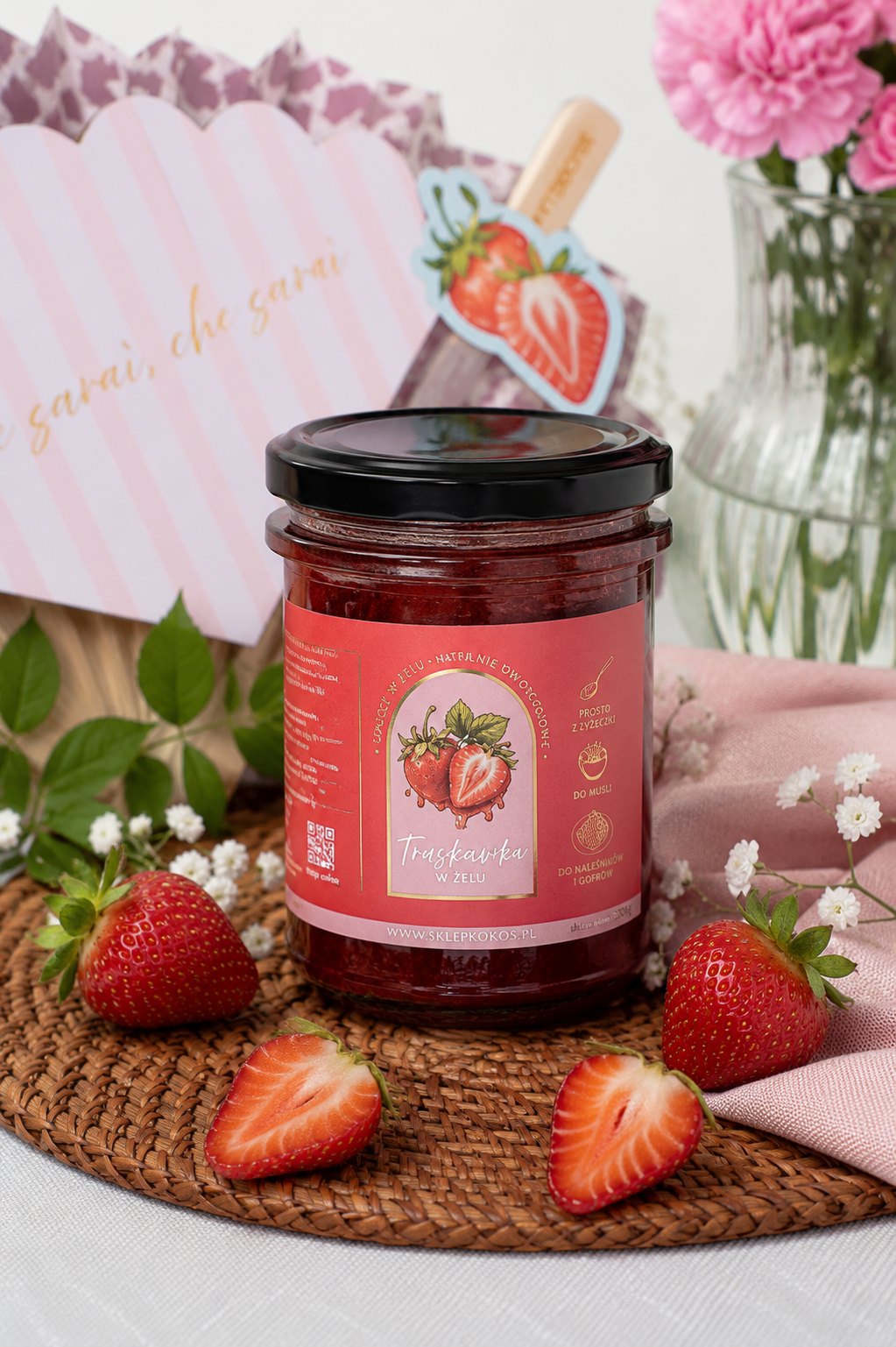 TRUSKAWKI W ŻELU BEZ CUKRU 300g - obrazek 4