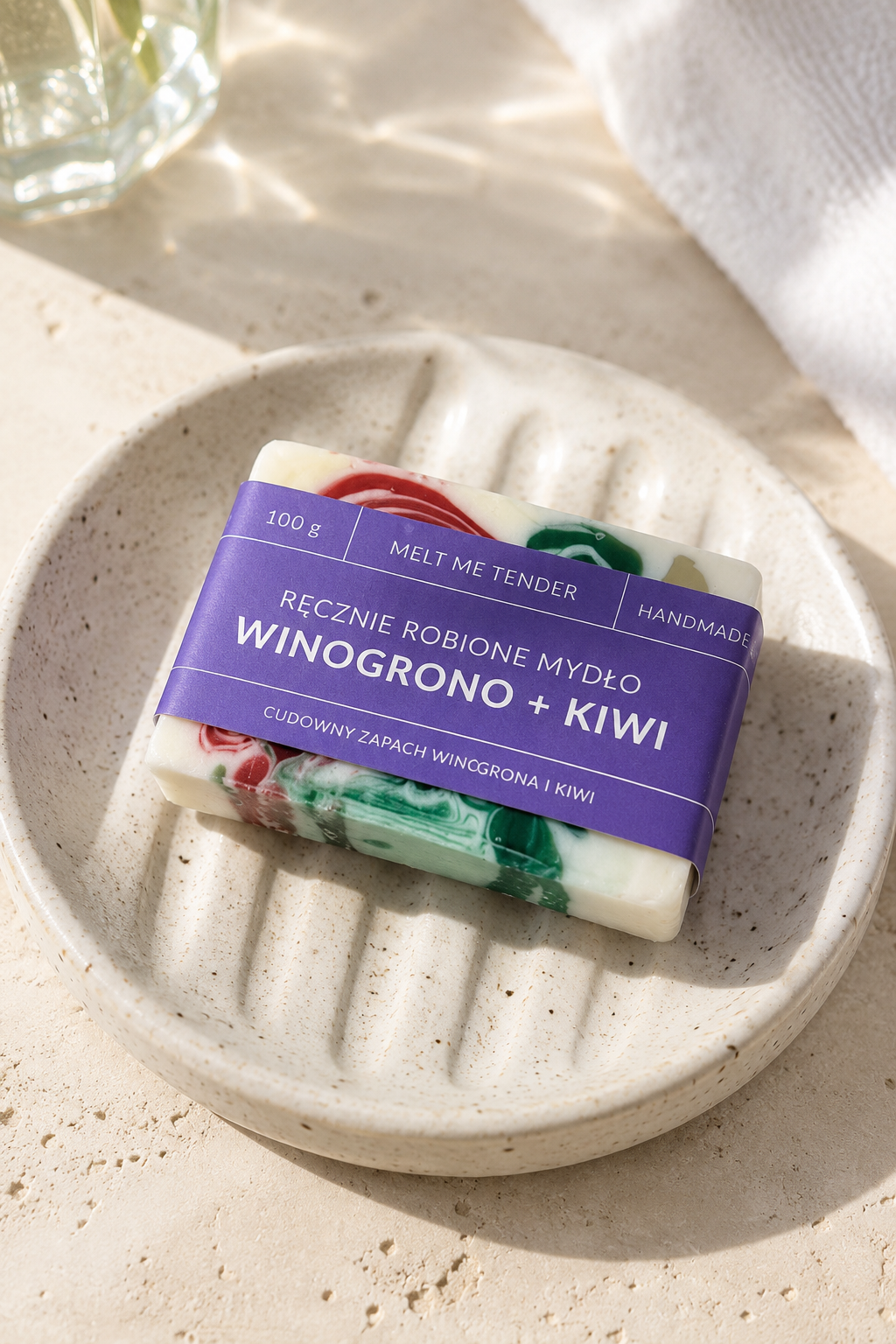 WINOGRONO & KIWI- ręcznie robione mydło