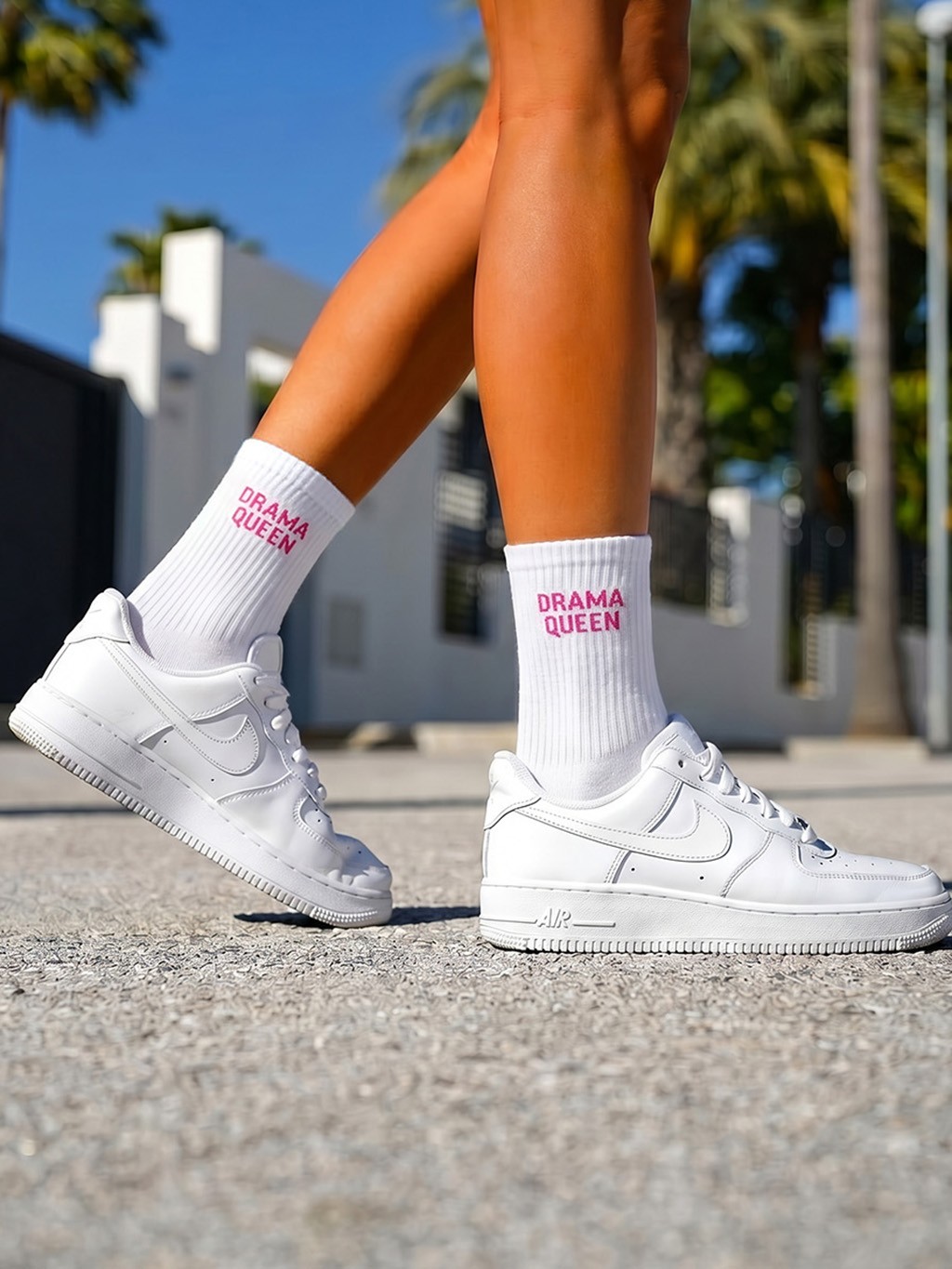 SKARPETKI DAMSKIE - PINK "DRAMA QUEEN"