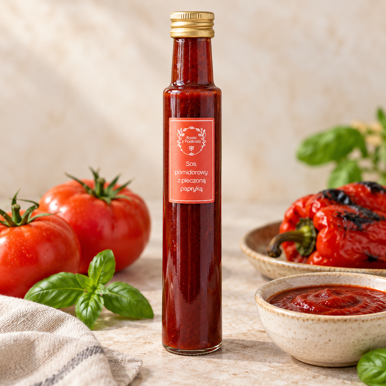 SOS POMIDOROWY Z PIECZONĄ PAPRYKĄ 260g