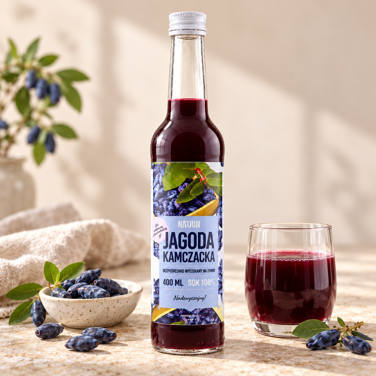 SOK Z JAGODY KAMCZACKIEJ 100% 400ml